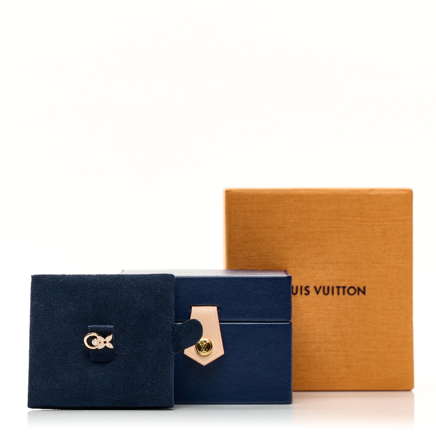 Louis Vuitton 18K Pink Gold Diamond Idylle Blossom Single Earring 5 of 5