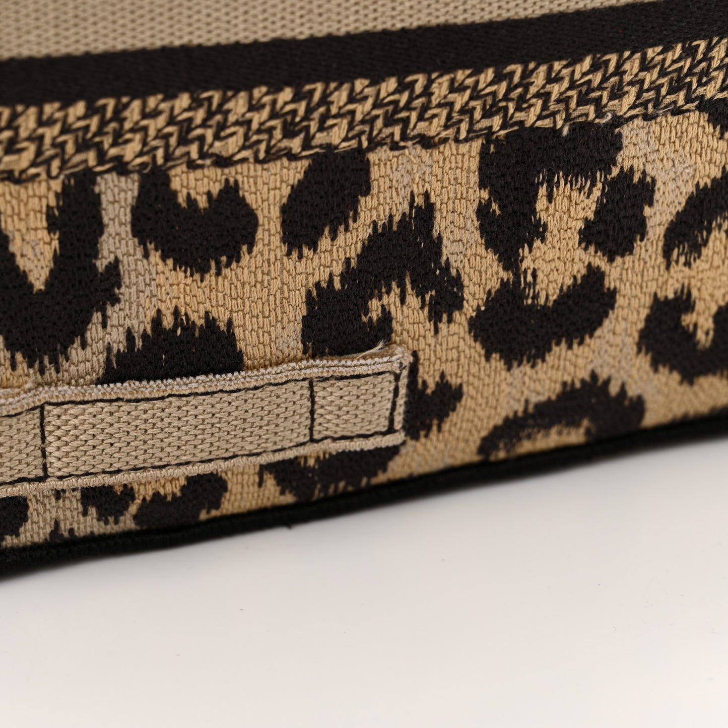 Canvas Mizza Embroidered Small Diorcamp Messenger Beige