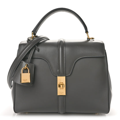 Celine Satinated Calfskin Small 16 Top Handle Bag Gray 1 of 8