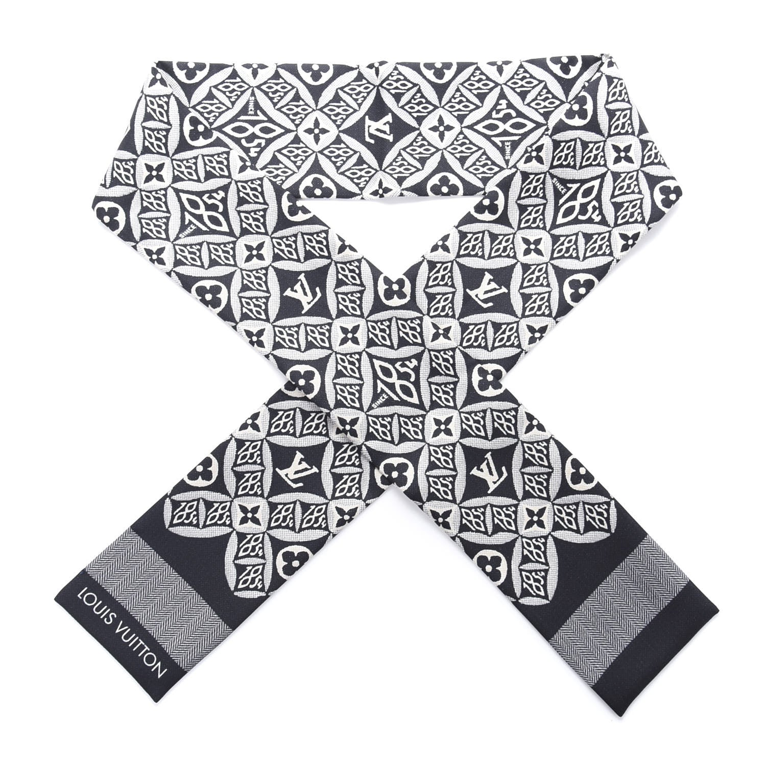 Louis Vuitton Silk Since 1854 Bandeau Black 1 of 4