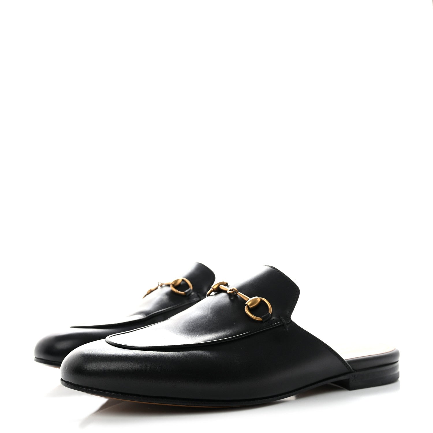 Gucci Calfskin Womens Princetown Slippers 39 Black 3 of 9