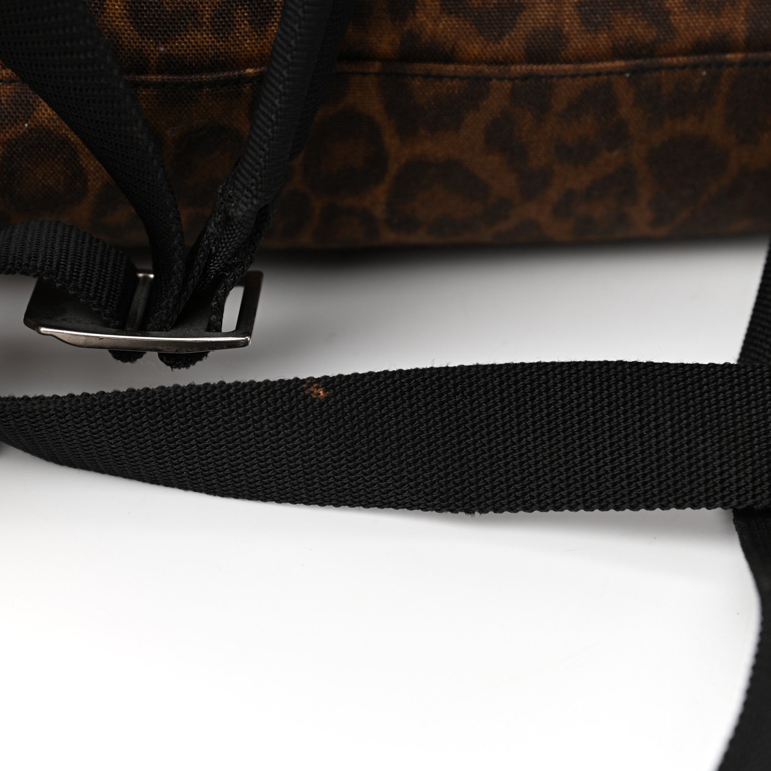 Saint Laurent Printed Canvas Leopard Classic Hunting Backpack Brown 20 of 21
