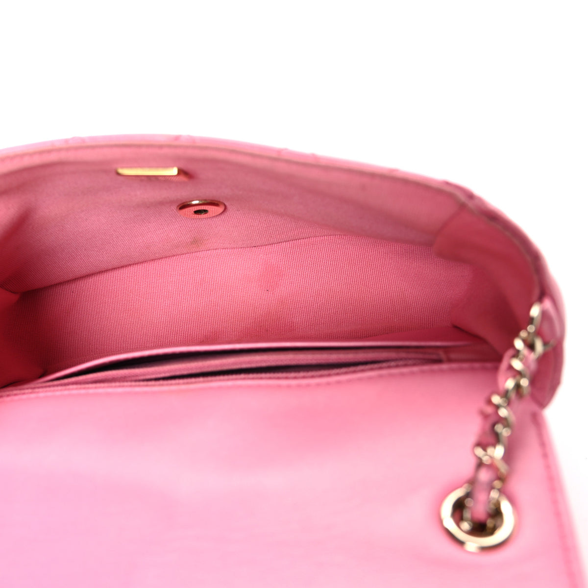 Chanel Lambskin Enamel Quilted Small Candy Hearts Flap Pink 5 of 11