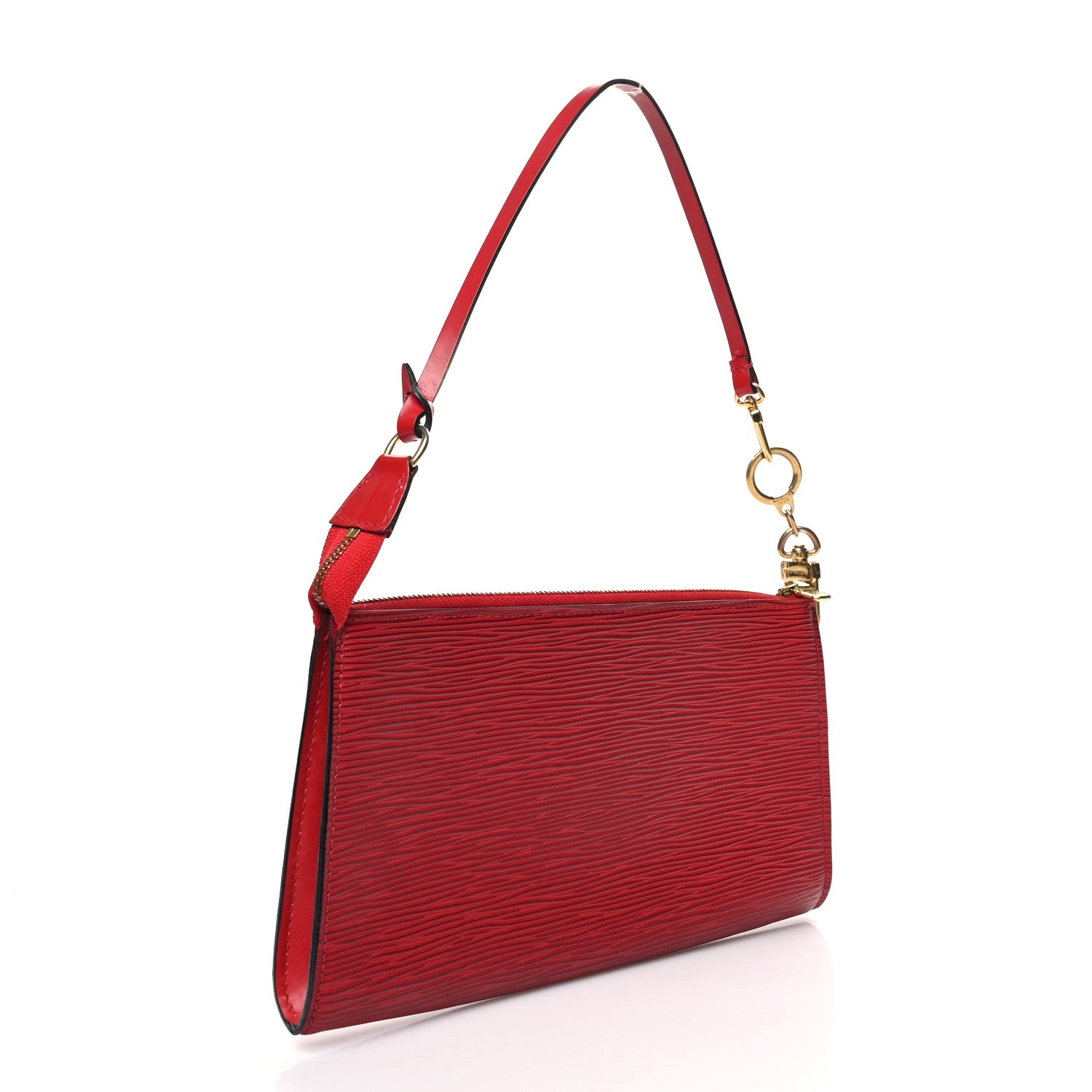 Louis Vuitton Epi Pochette Accessories 24 Castillan Red 3 of 12