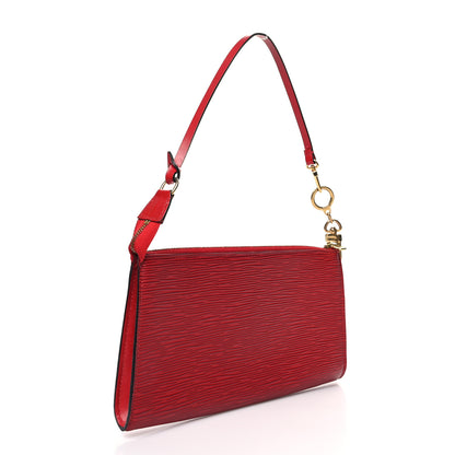 Louis Vuitton Epi Pochette Accessories 24 Castillan Red 3 of 12