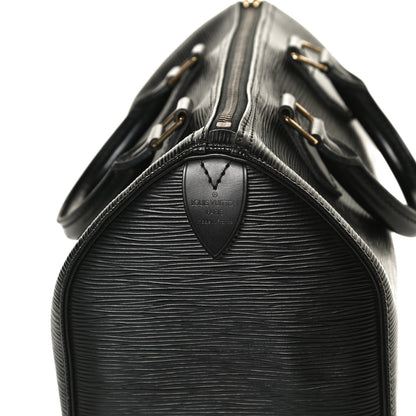 Louis Vuitton Epi Speedy 25 Black 8 of 16