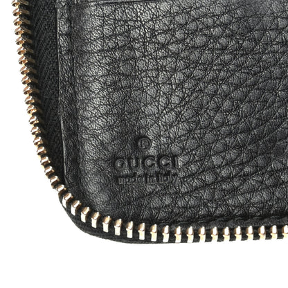 Gucci Pebbled Calfskin Soho Zip Around Wallet Black 6 of 12