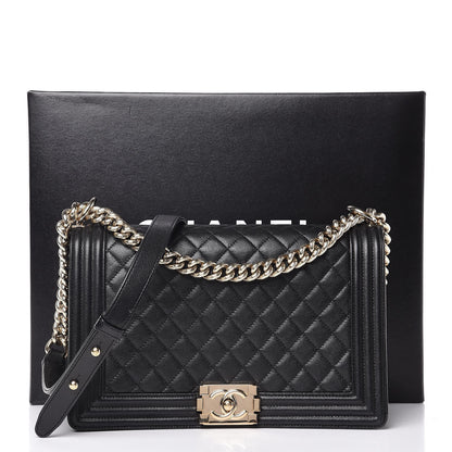 Chanel Caviar Quilted New Medium Boy Flap Black 8 of 8