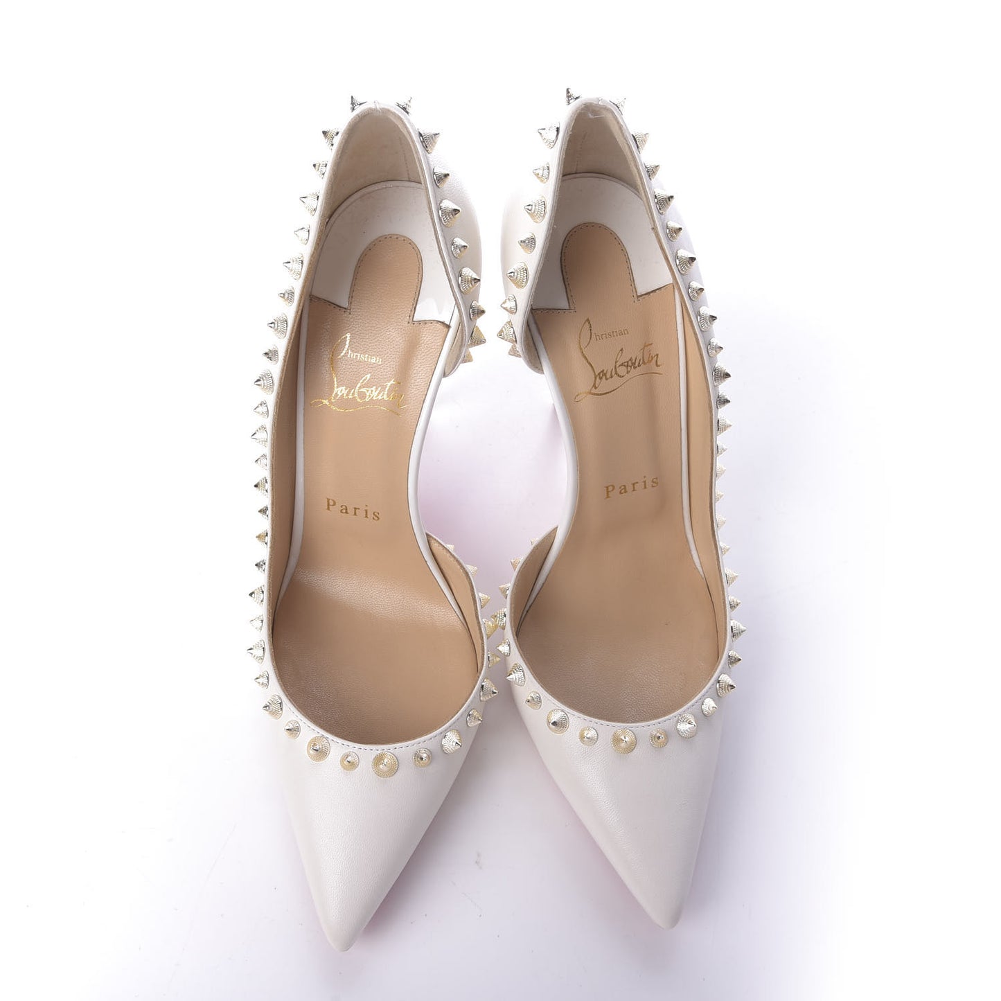 Shiny Nappa Irishell 100 Pumps 38 White