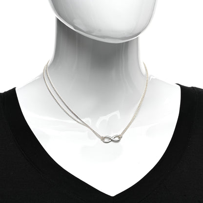 Tiffany Sterling Silver Infinity Pendant Necklace 2 of 4