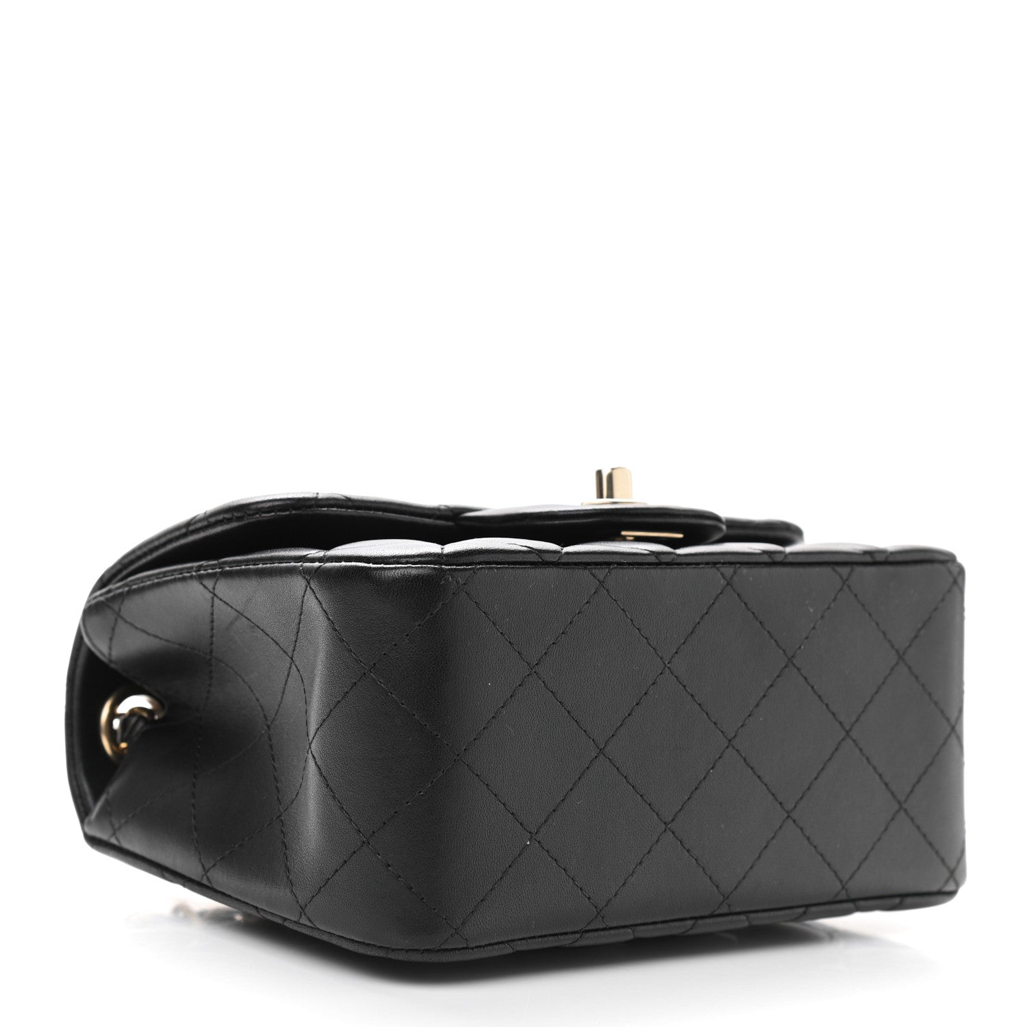 Chanel Lambskin Quilted Mini Square Flap Black 4 of 10