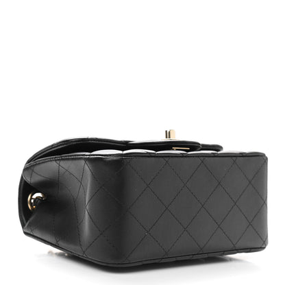 Chanel Lambskin Quilted Mini Square Flap Black 4 of 10