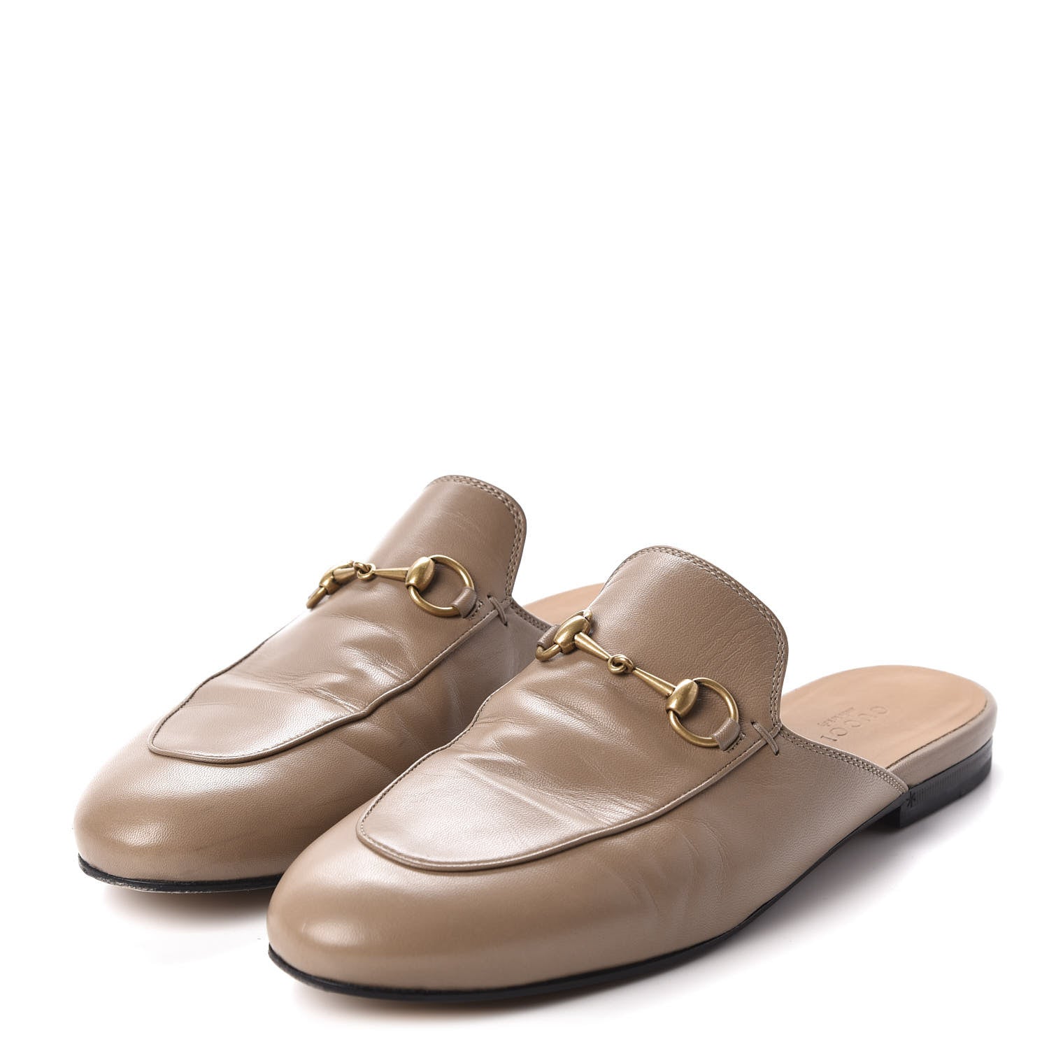 Gucci Malaga Kid Womens Princetown Slippers 38.5 Mud 3 of 10