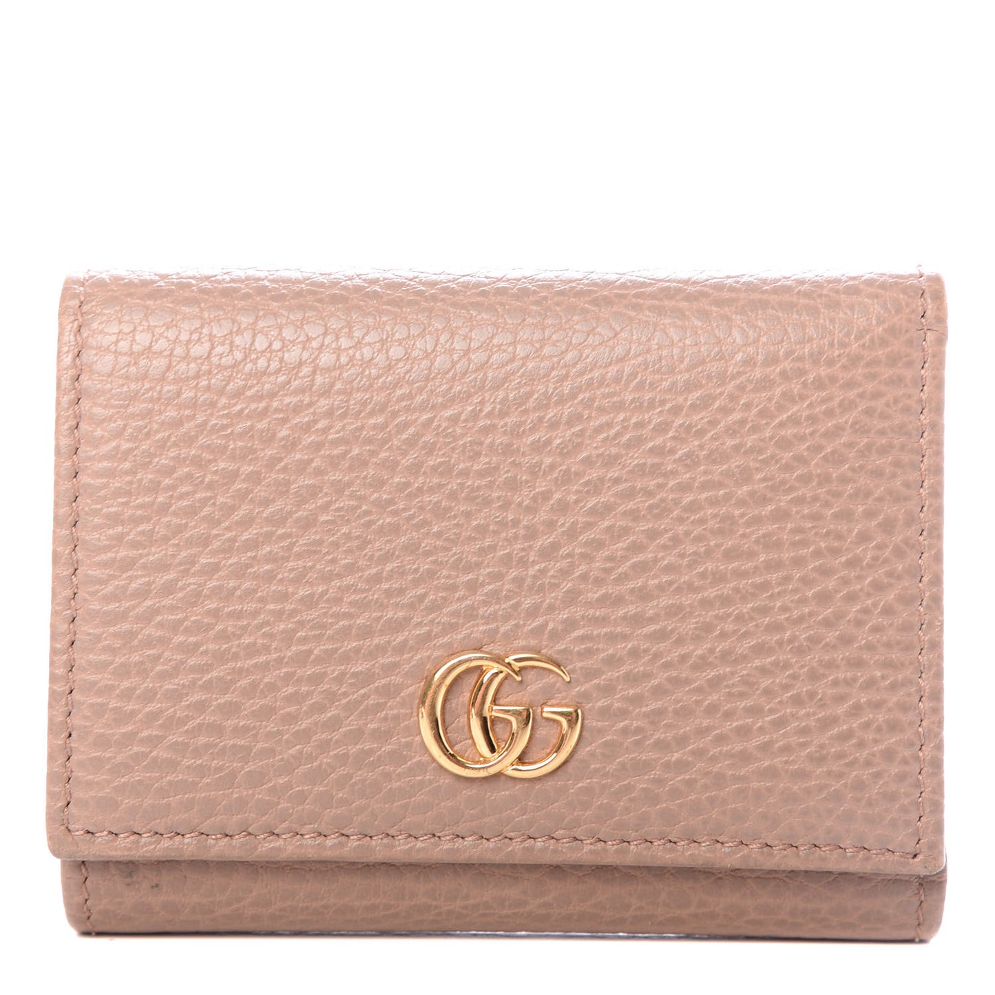 Dollar Calfskin GG Marmont Wallet Porcelain Rose