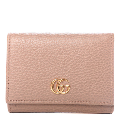Gucci Dollar Calfskin GG Marmont Wallet Porcelain Rose 1 of 6