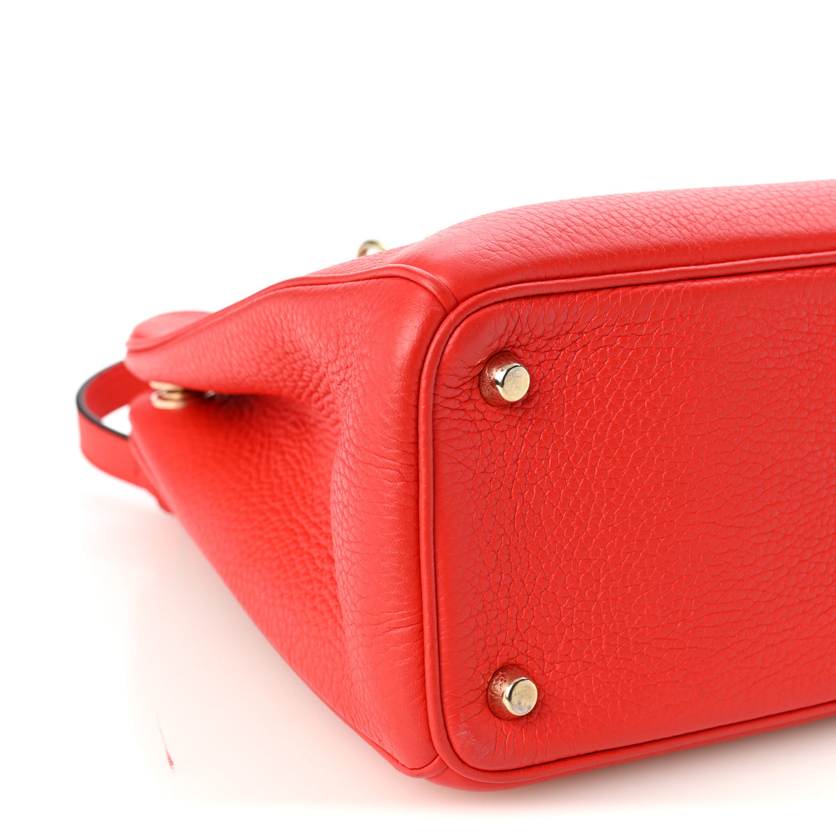 Christian Dior Calfskin Medium Diorissimo Tote Red 9 of 10