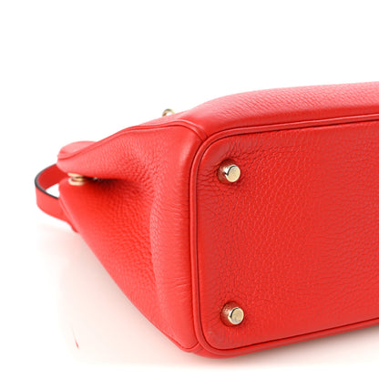 Christian Dior Calfskin Medium Diorissimo Tote Red 9 of 10
