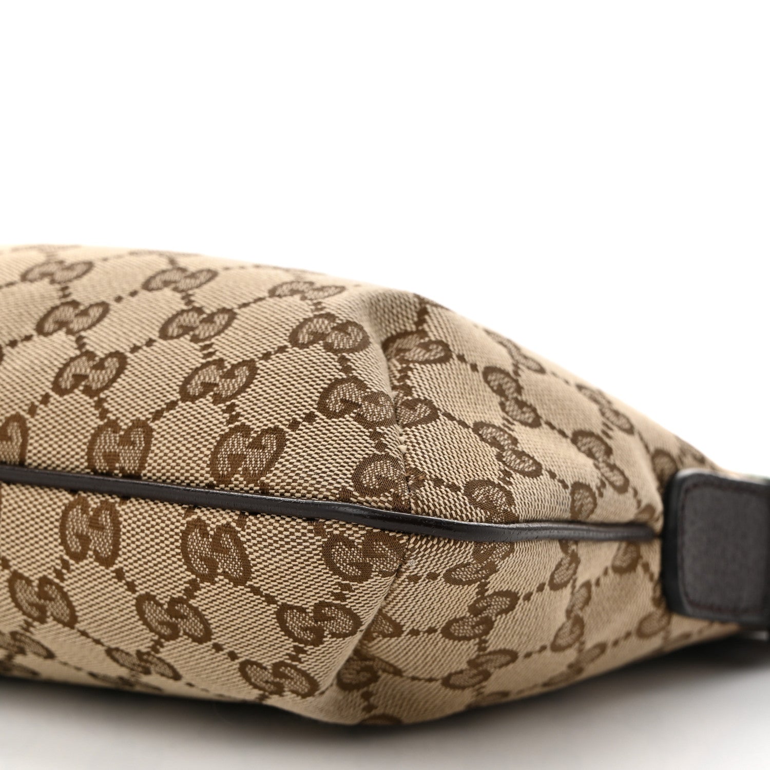 Gucci Monogram Web Small Flat Messenger Crossbody Dark Brown 10 of 10
