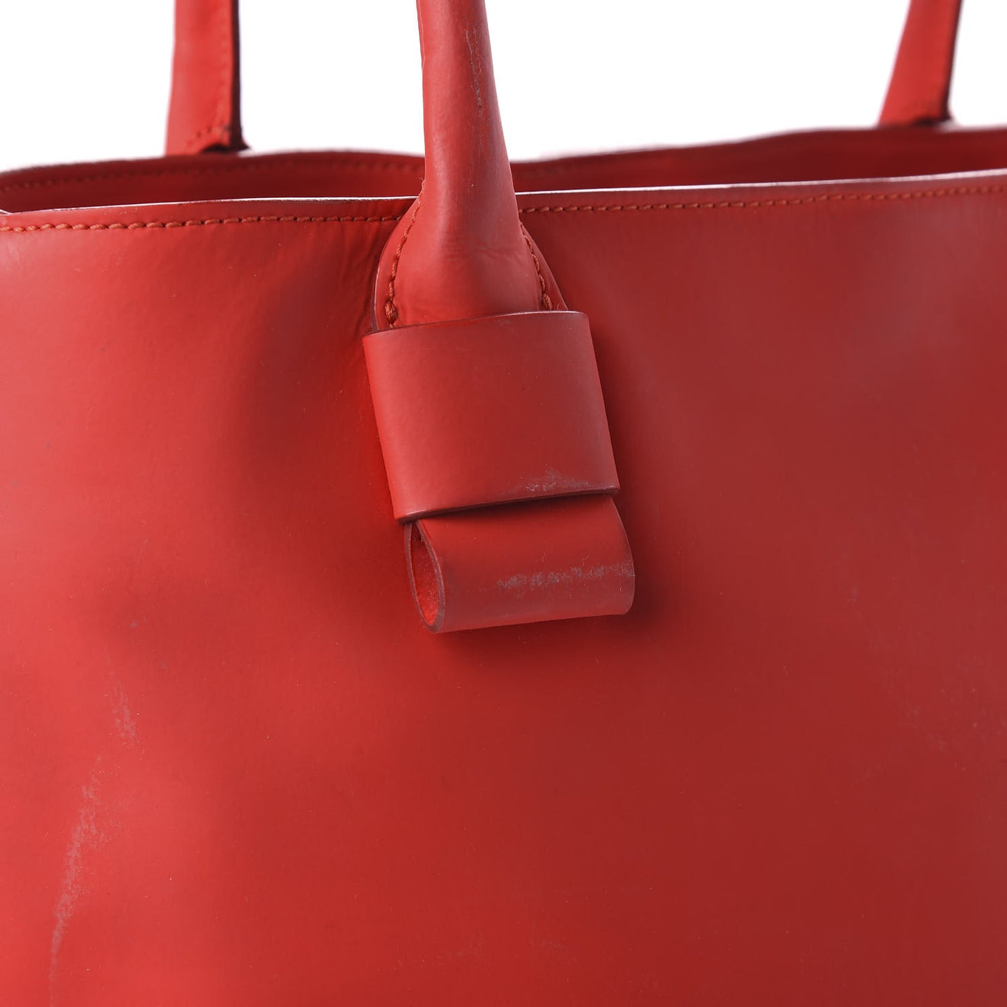 Calfskin Coated Rubber Shiela Tote Flame