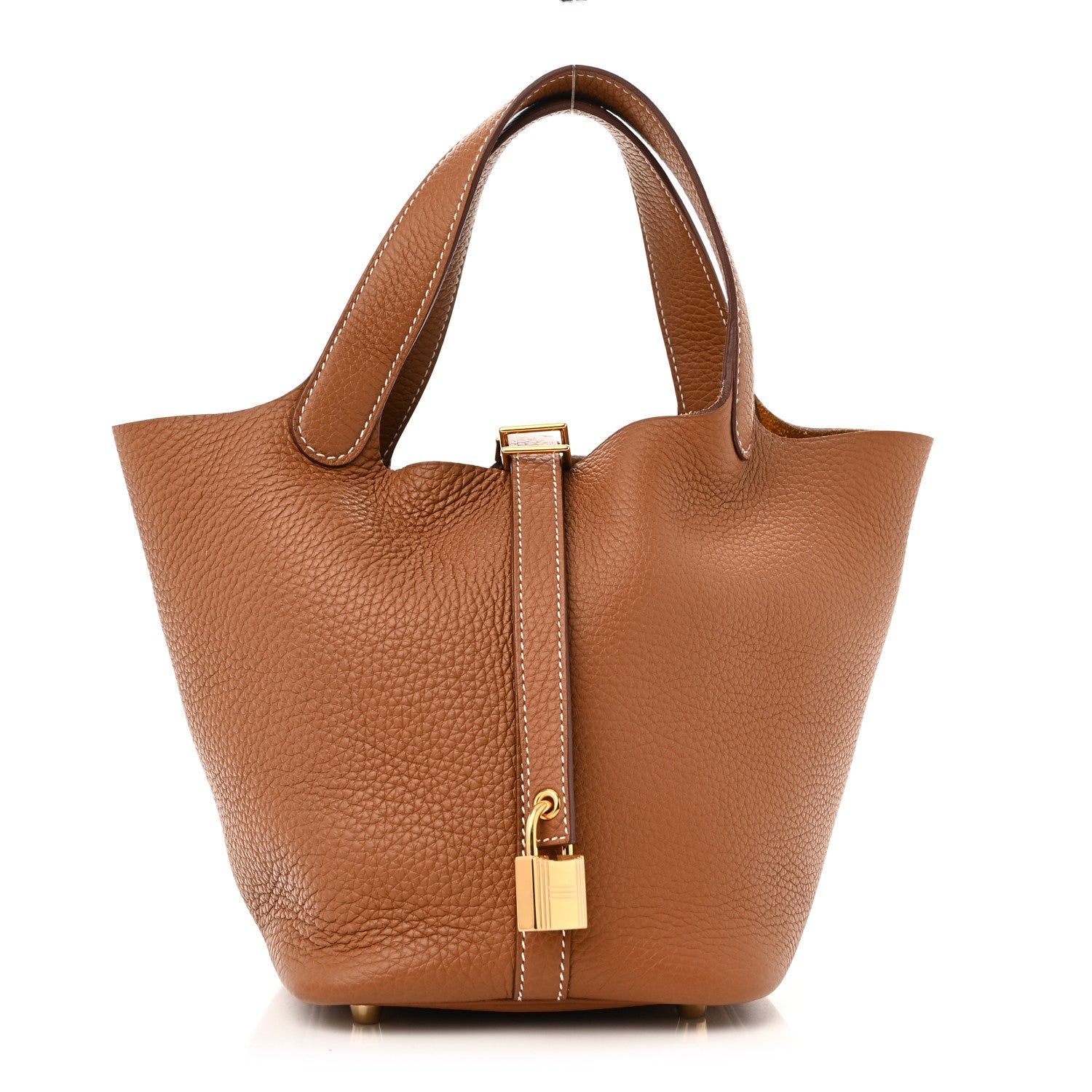 Hermes Taurillon Clemence Picotin Lock 18 PM Gold 1 of 11