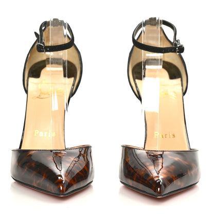 Christian Louboutin Patent Tartaruga Uptown 100 Pumps 36 Version Testa Di Moro 2 of 7