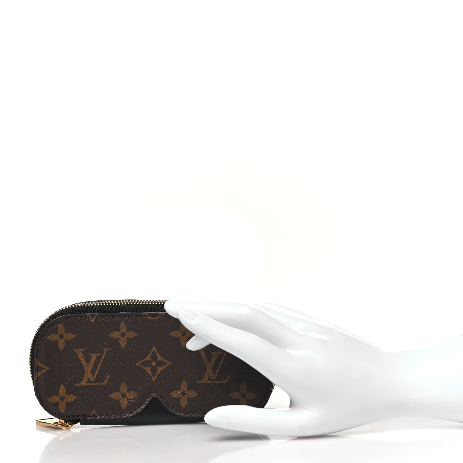 Louis Vuitton Monogram Emilie Zippered Sunglasses Case Black 2 of 7