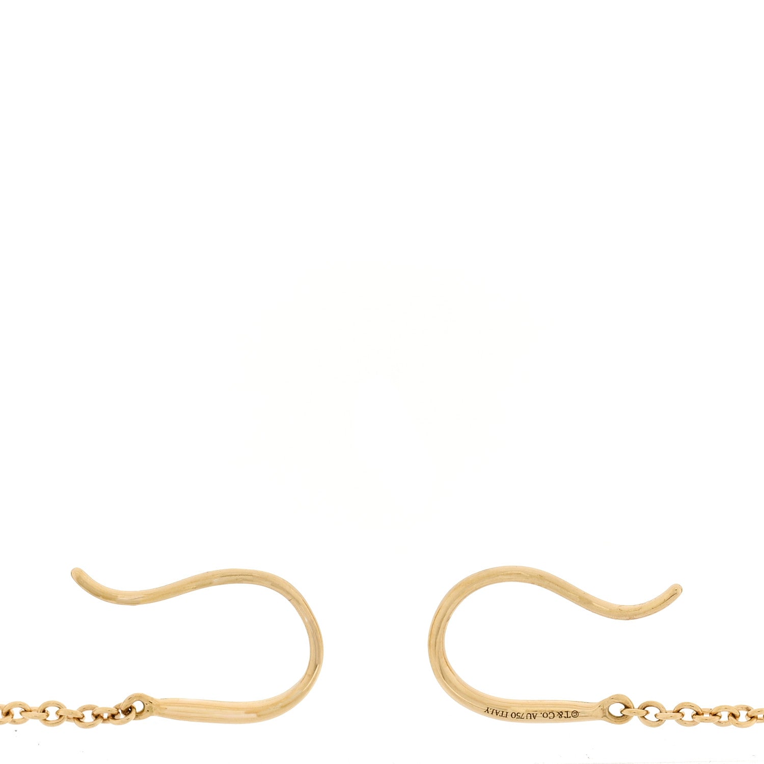 Tiffany 18K Yellow Gold 14mm Hardwear Ball Hook Drop Earrings 3 of 4
