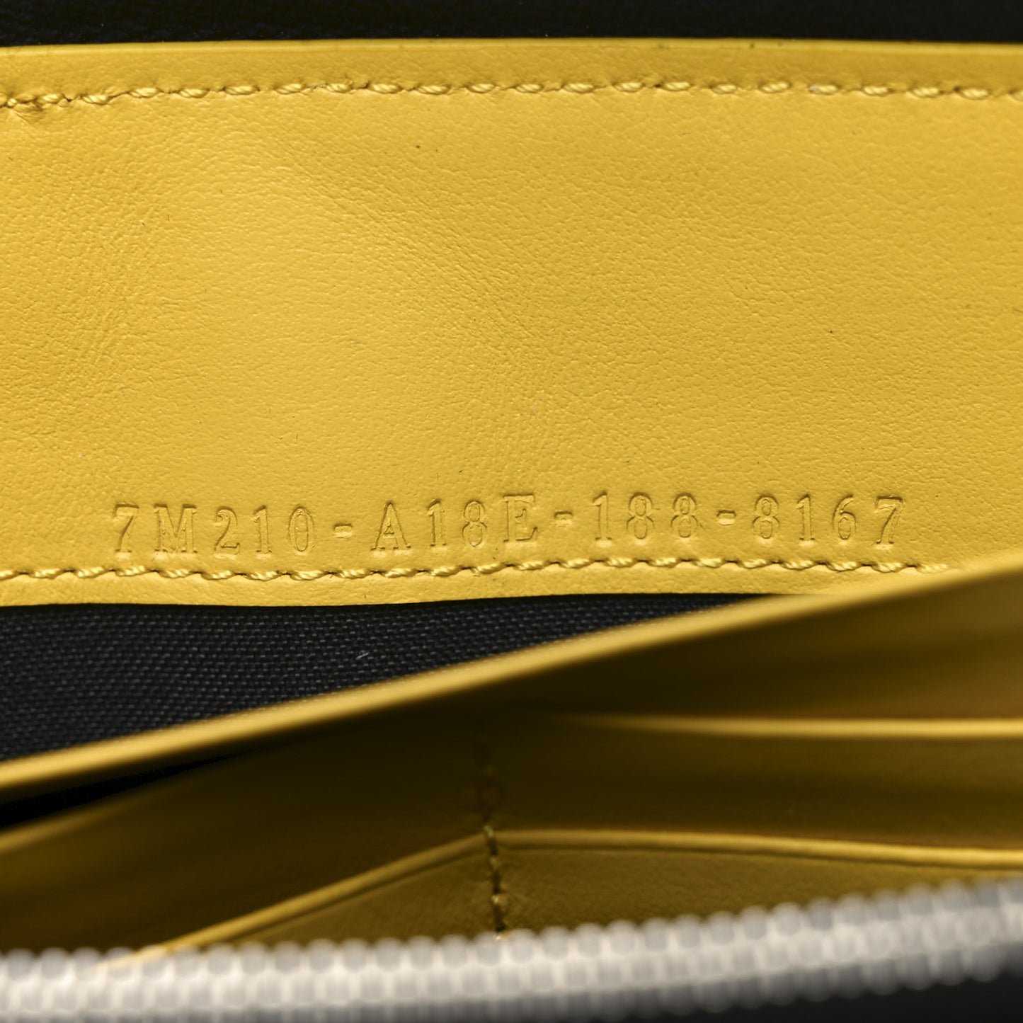 Vitello Elite Stampa Shadow Zip Around Wallet Asfalto Sunflower