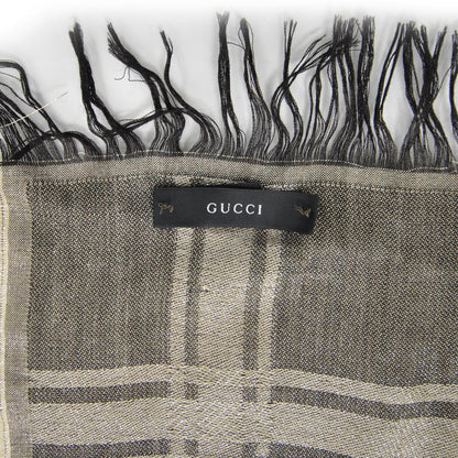 Gucci Wool Silk Monogram Shawl 3 of 8