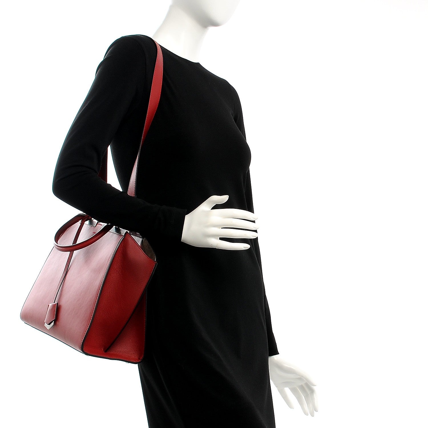 Fendi Vitello Dolce Petite 3Jours Tote Ribes 2 of 8