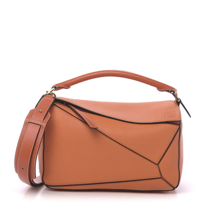 Loewe Calfskin Medium Puzzle Bag Orange 1 of 10
