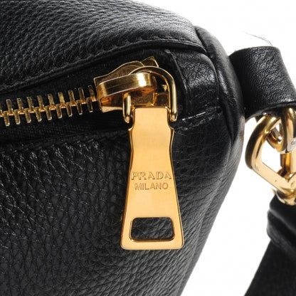 Prada Vitello Daino Boston Bag Black 11 of 11