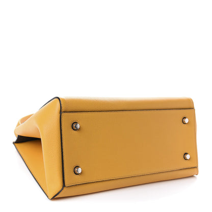 Celine Drummed Calfskin Medium Edge Shoulder Bag Ocre 4 of 10
