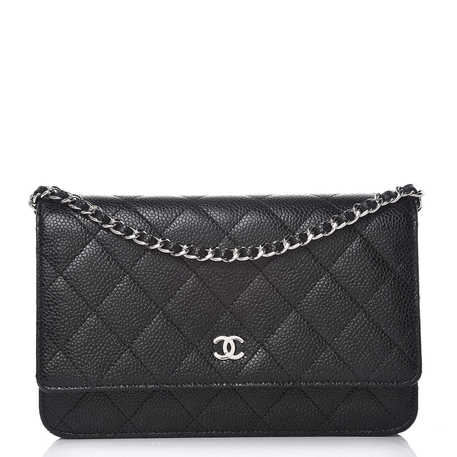 Chanel Caviar Quilted Wallet On Chain WOC Black 1 of 9