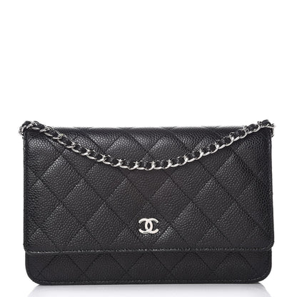 Chanel Caviar Quilted Wallet On Chain WOC Black 1 of 9