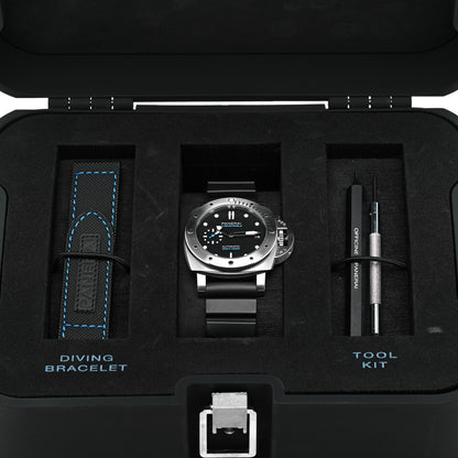 Panerai Stainless Steel Rubber 42mm Luminor Submersible Automatic Watch Black PAM00973 6 of 6
