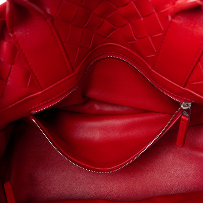 Bottega Veneta Nappa Intrecciato Tote Bag Red 11 of 13