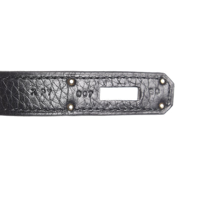 Hermes Taurillon Clemence Jypsiere 28 Black 7 of 7