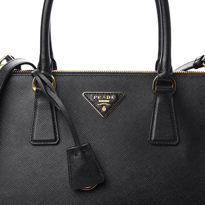 Prada Saffiano Large Galleria Double Zip Tote Black 9 of 9