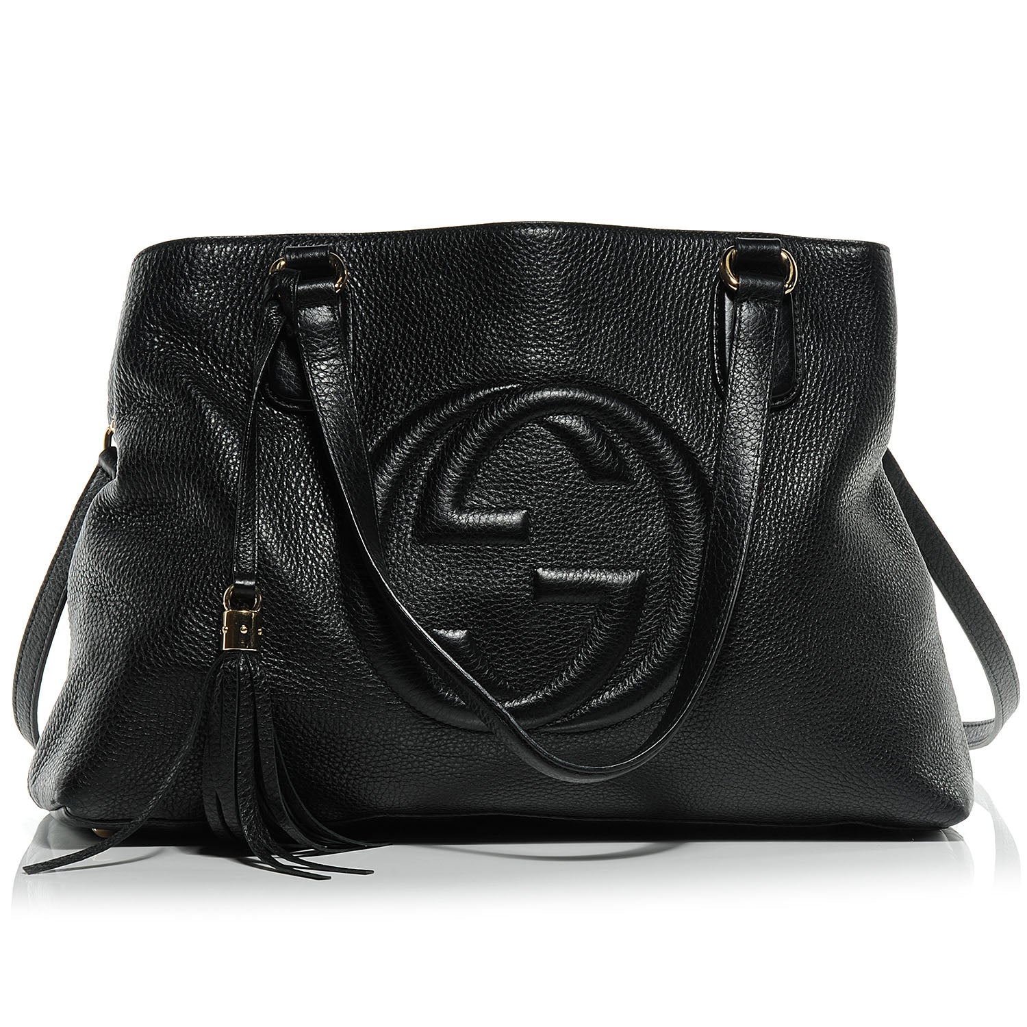 Gucci Cellarius Calfskin Medium Soho Working Tote Black 1 of 7