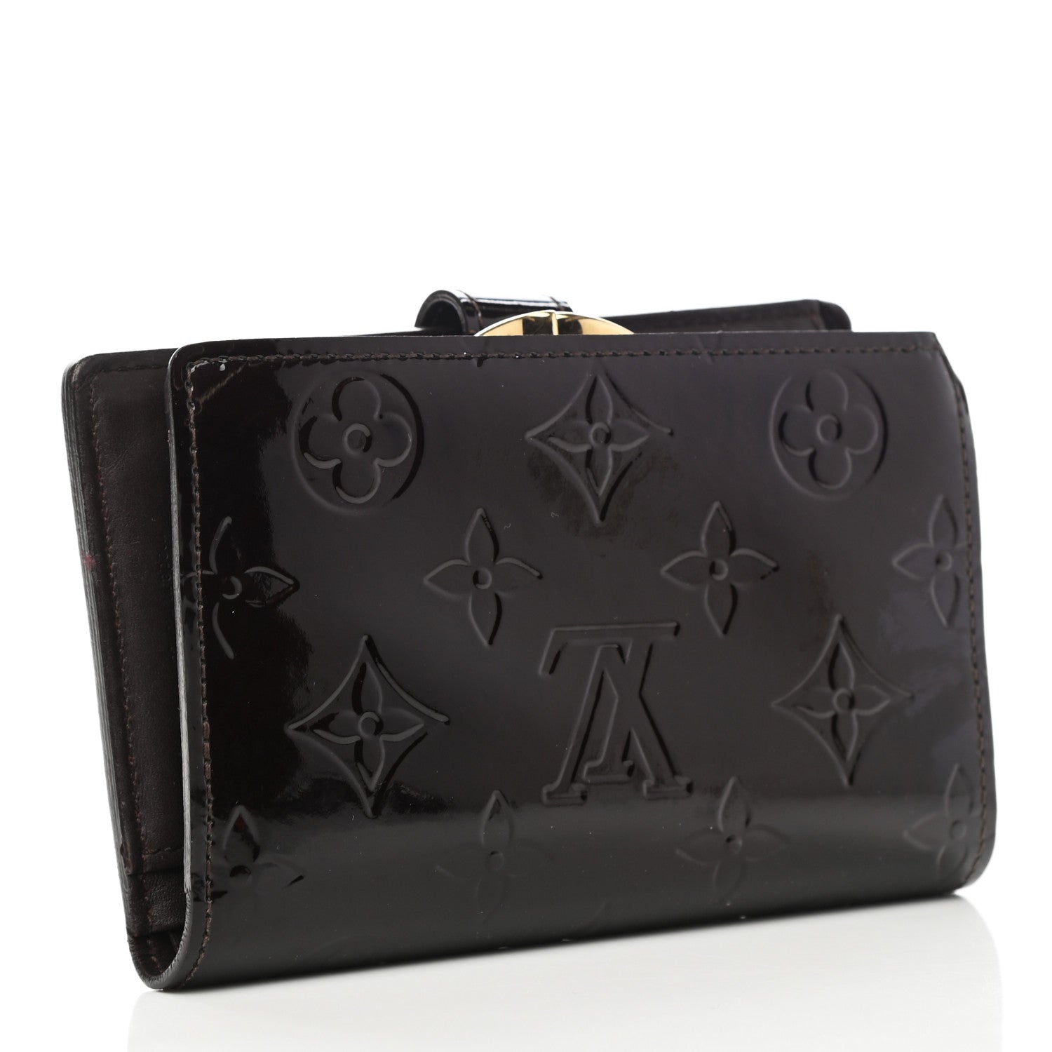 Louis Vuitton Vernis French Purse Wallet Amarante 3 of 8