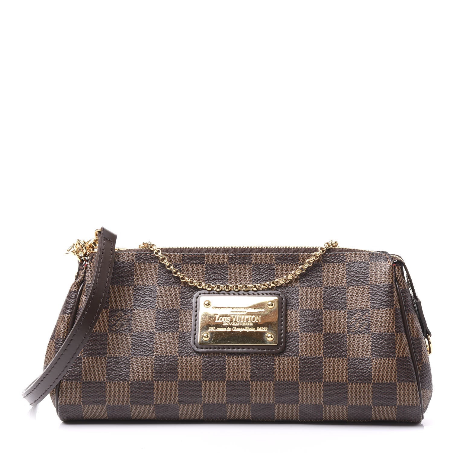 Louis Vuitton Damier Ebene Eva Clutch 1 of 8