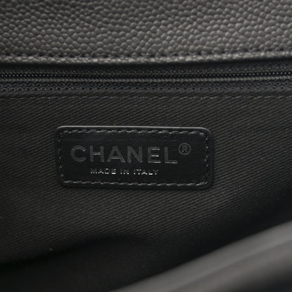 Chanel Caviar Quilted Large Now and Forever Flap Black 6 of 12