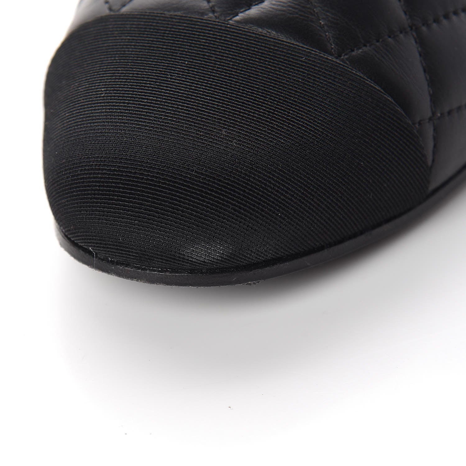 Chanel Lambskin Grosgrain Quilted Cap Toe CC Pumps 39 Black 13 of 15