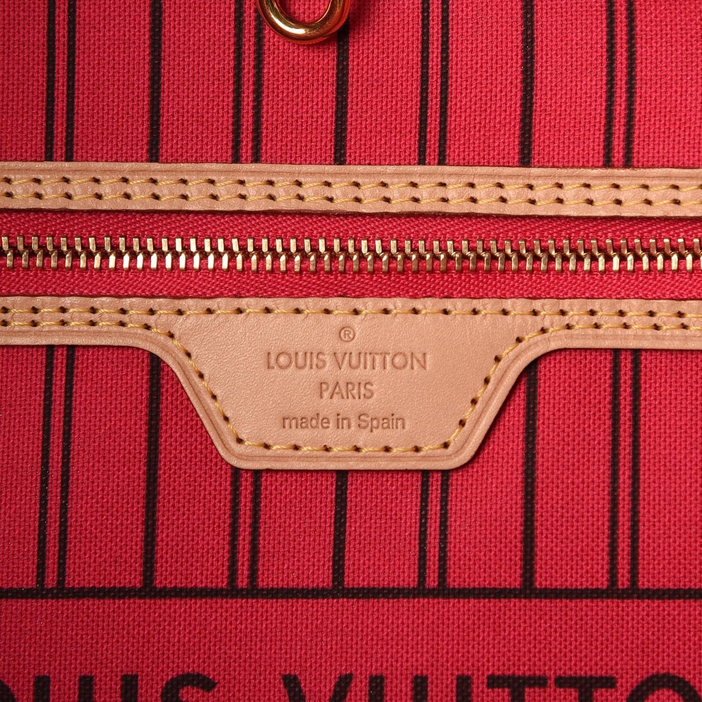 Monogram Bay Neverfull MM Rose Ballerine Poppy