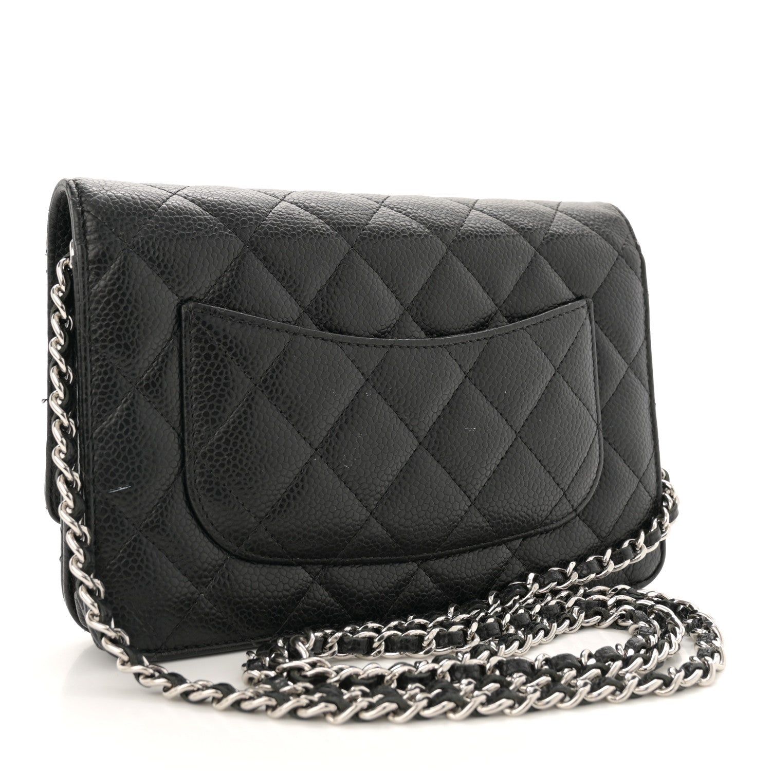 Chanel Caviar Quilted Wallet on Chain WOC Black 3 of 17