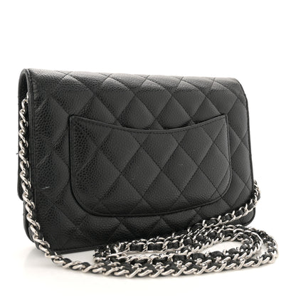 Chanel Caviar Quilted Wallet on Chain WOC Black 3 of 17