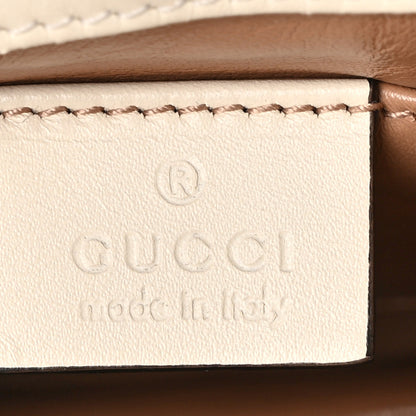 Gucci Nappa Pearl Studded Mini Queen Margaret Broadway Shoulder Bag Mystic White 6 of 12
