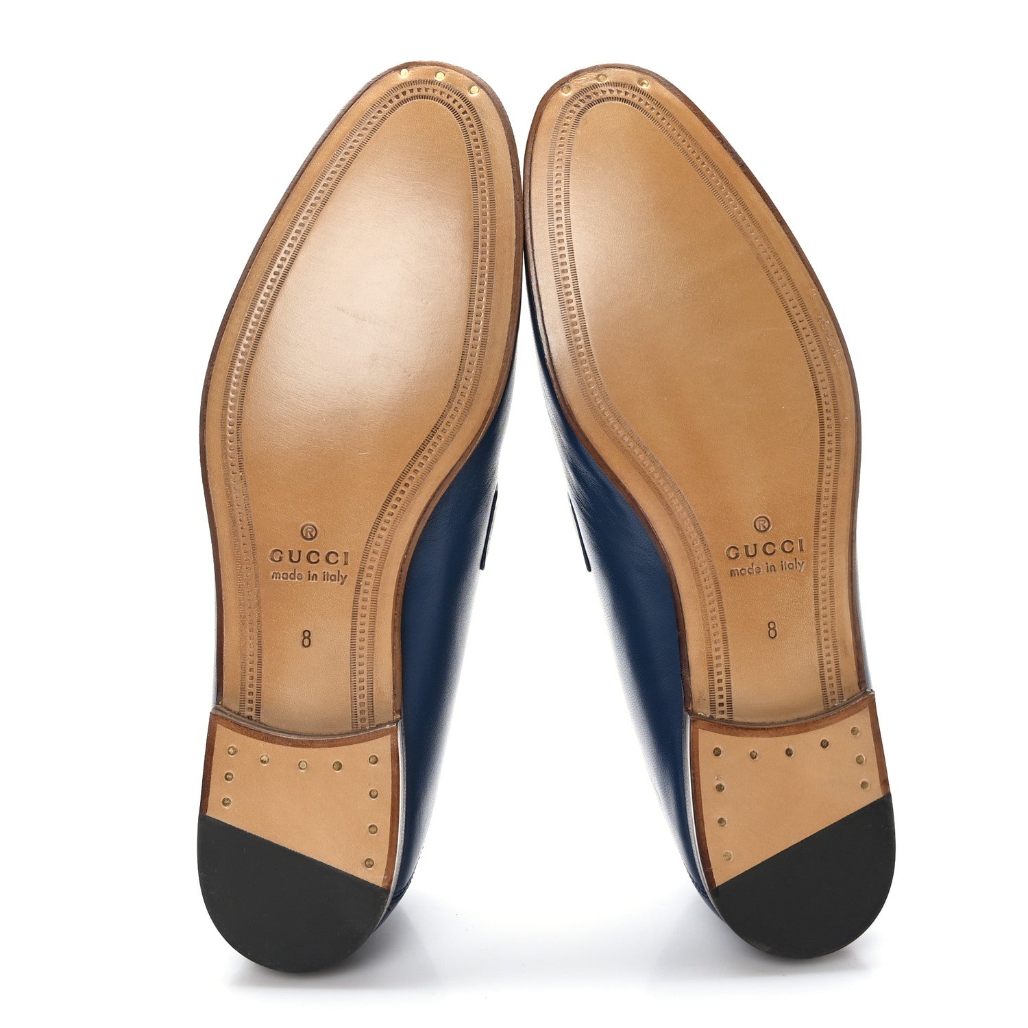 Gucci Agnello Plonge Granada Kid Web Mens Horsebit Loafers 8 Royale 5 of 9