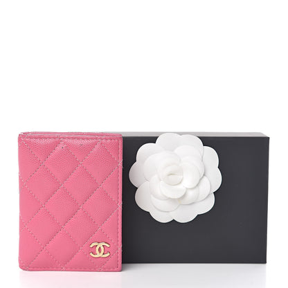 Chanel Caviar Quilted Card Holder Wallet Pink 15 of 15